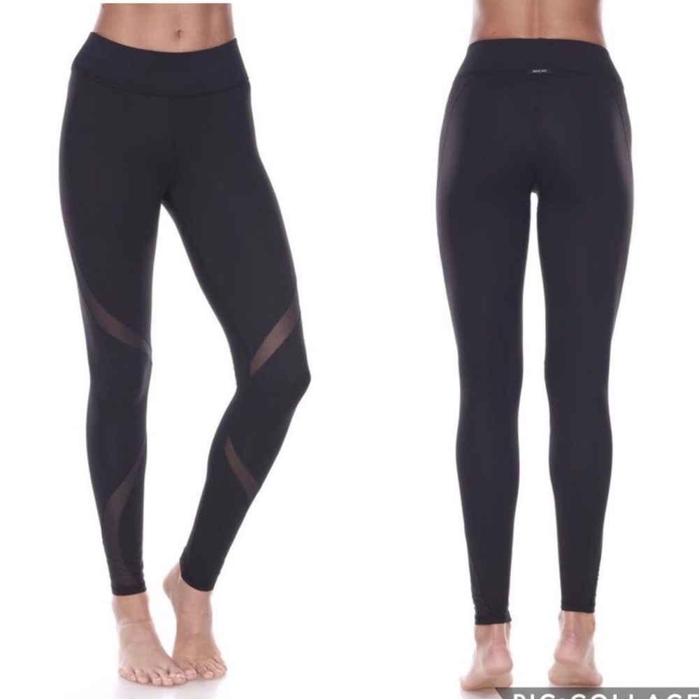 Michi Black Suprastelle Mesh Leggings